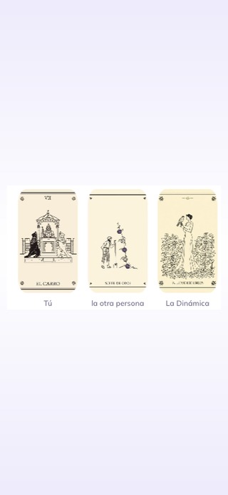 Las 3 cartas reveladas: Tú, la otra persona y la Dinámica